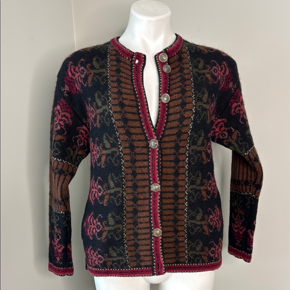 Nordic Design Wool Cardigan Pockets size PS